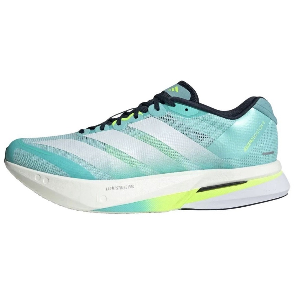 Adidas Adizero Boston 13 Flash Aqua New Running Shoes  JS4945 Men's Size 10